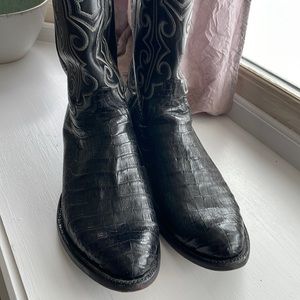 Lucchese caiman dress cowboy boots